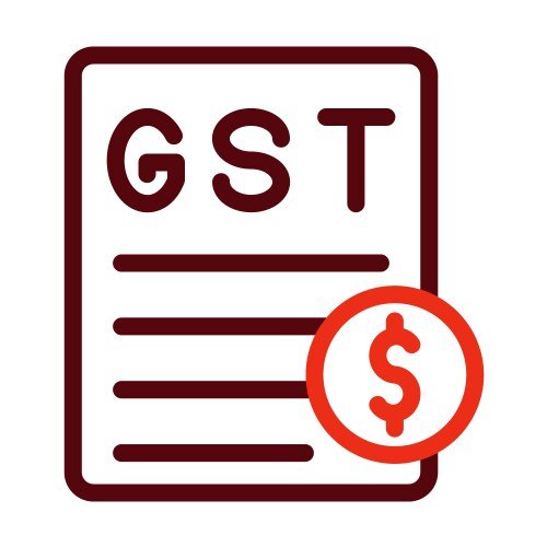 gst thick line two color icons for personal vector 56972817