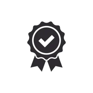 certificate icon premium quality achievement 600nw 1284934939